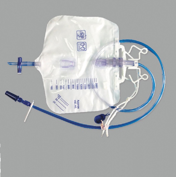 Bolsa de orina de lujo con válvula de entrada de muestreo de 2000 ml aprobada por CE/ISO con filtro de entrada de aire (MT58043253)