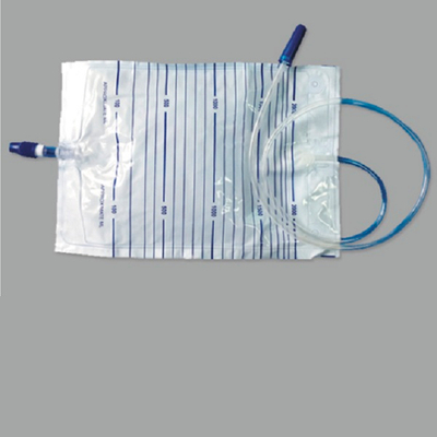 Bolsa de orina con válvula de salida de tornillo de 2000 ml aprobada por CE/ISO (MT58043004)