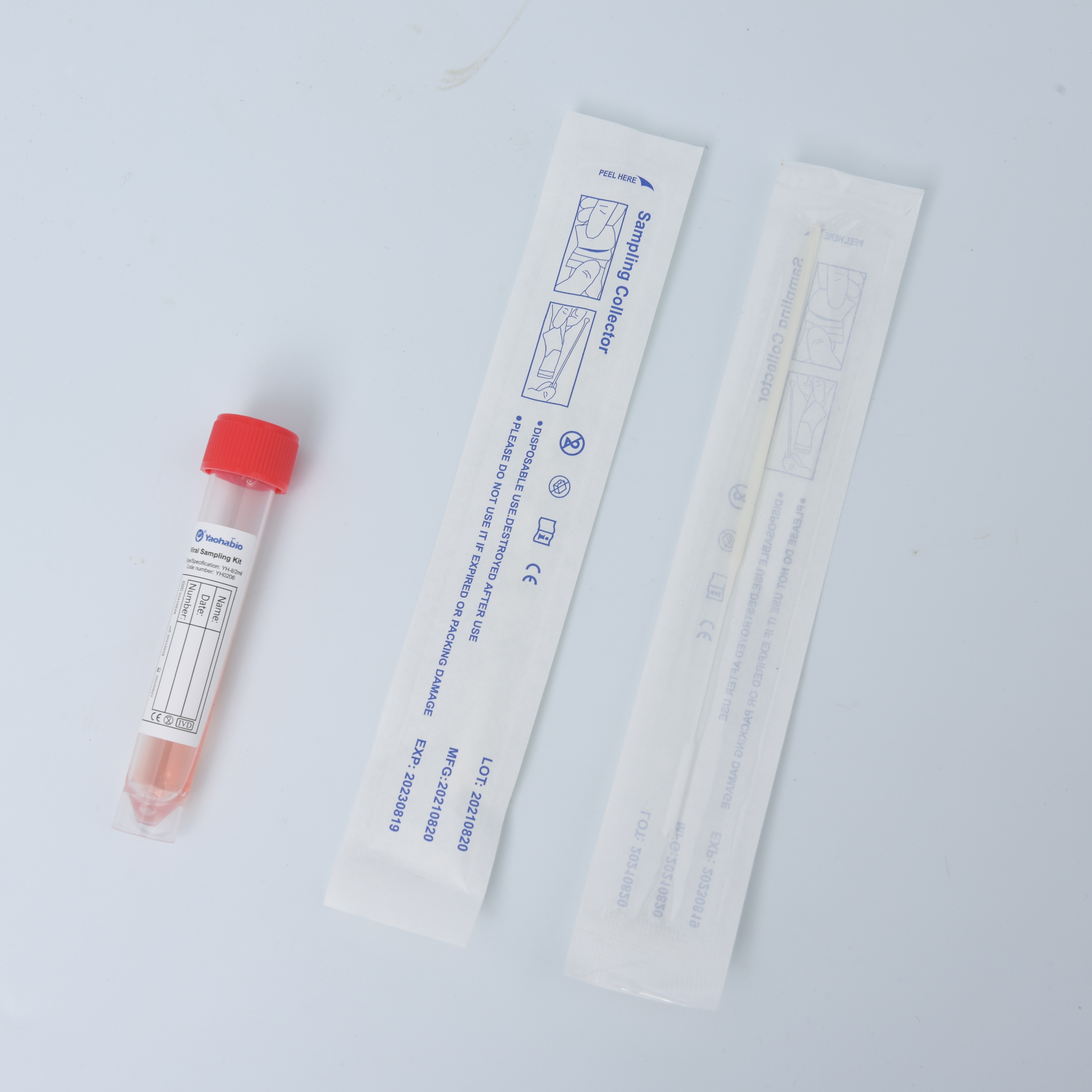 Kit de muestreo viral de extracción de ácido nucleico médico para hisopo de garganta