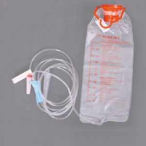 Bolsa de alimentación enteral médica desechable aprobada por CE/ISO, juego de bomba (MT58032511)