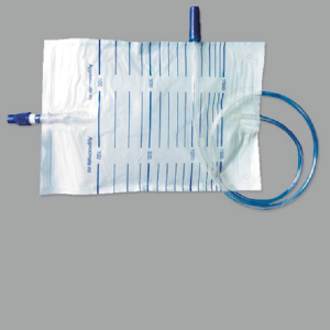 Venta caliente desechables médicos 1500ml Upside Outlet bolsa de orina para adultos (MT58043006)