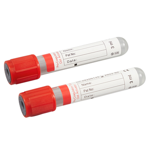 Tubo de ensayo procoagulación con tapa naranja, tubo de extracción de sangre al vacío (MT18016061)