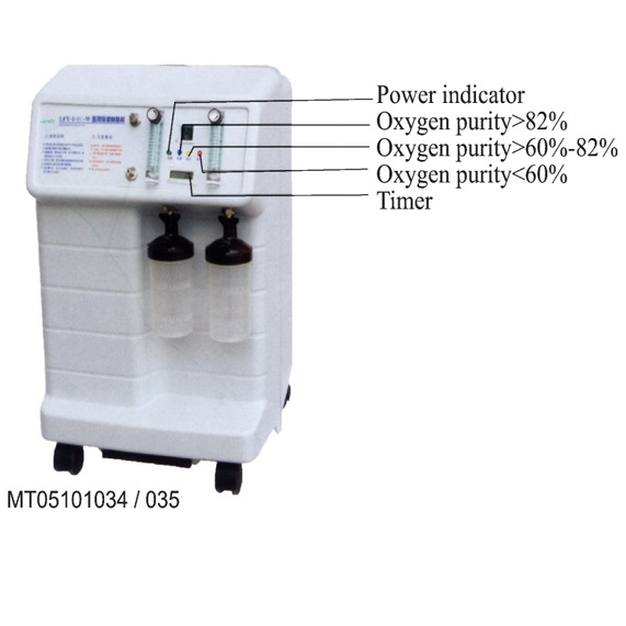 Potente concentrador de oxígeno médico de 8L con control remoto (MT05101034)