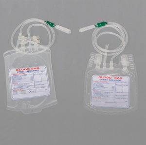 Aprobado por CE/ISO CPDA-1, bolsa de sangre extruida por soplado de bolsa doble de 250 ml (MT58071003)