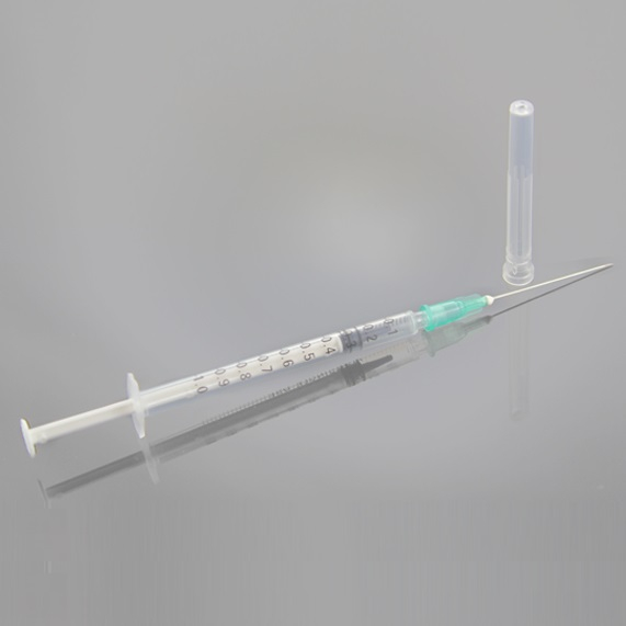 Jeringas desechables aprobadas por CE/ISO 1ml Luer Slip/Centro con aguja (MT58005001)